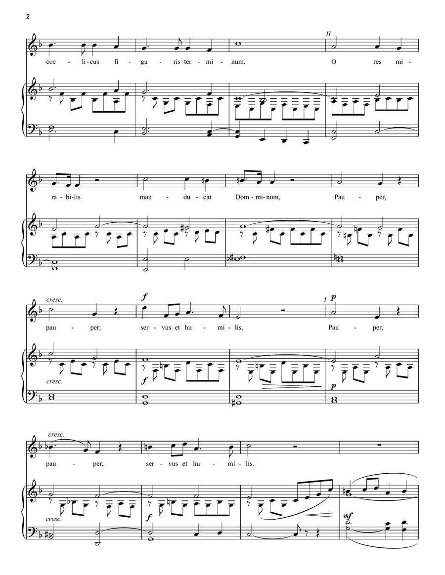 Panis Angelicus (O Lord Most Holy) Piano, Vocal scores gallery preview page 2