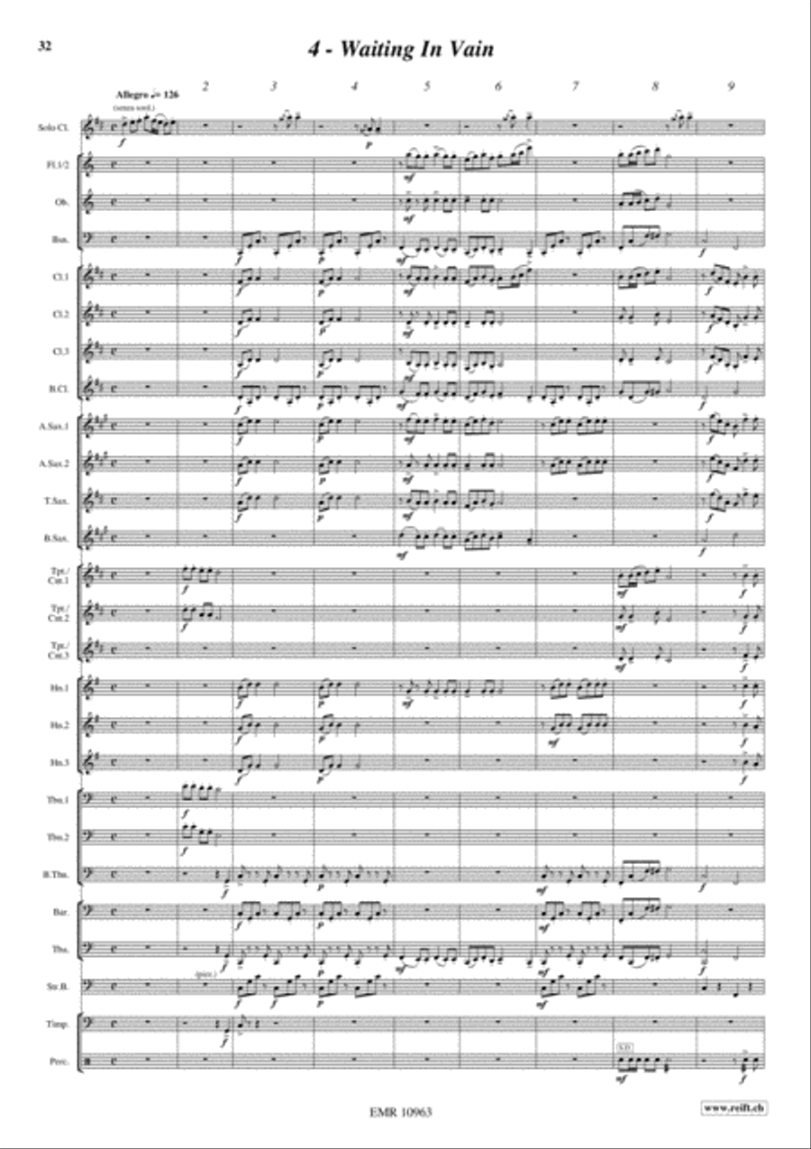 Japanese Folksongs Japanese Folksongs Concert Band scores gallery preview page 19