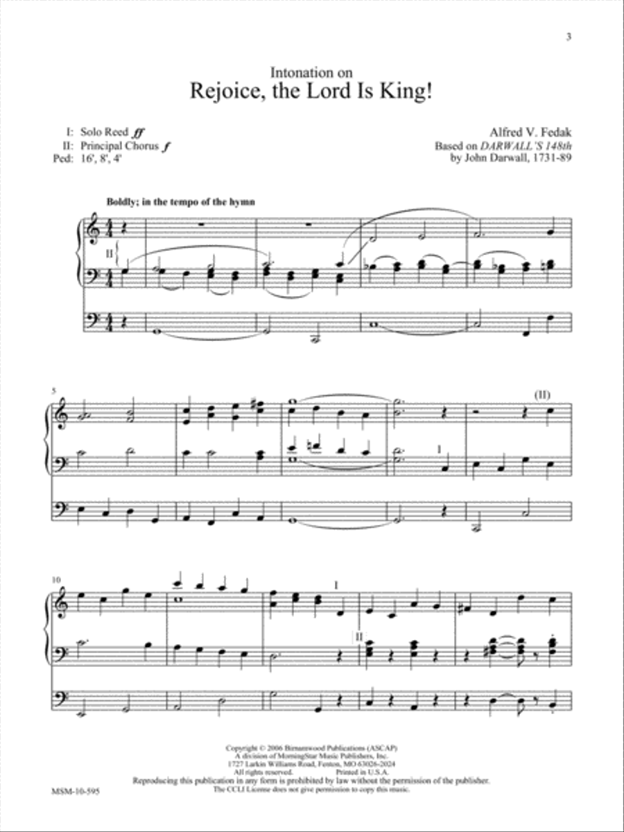 A Wesley Organbook: Eight Hymn Tune Preludes Organ scores gallery preview page 9