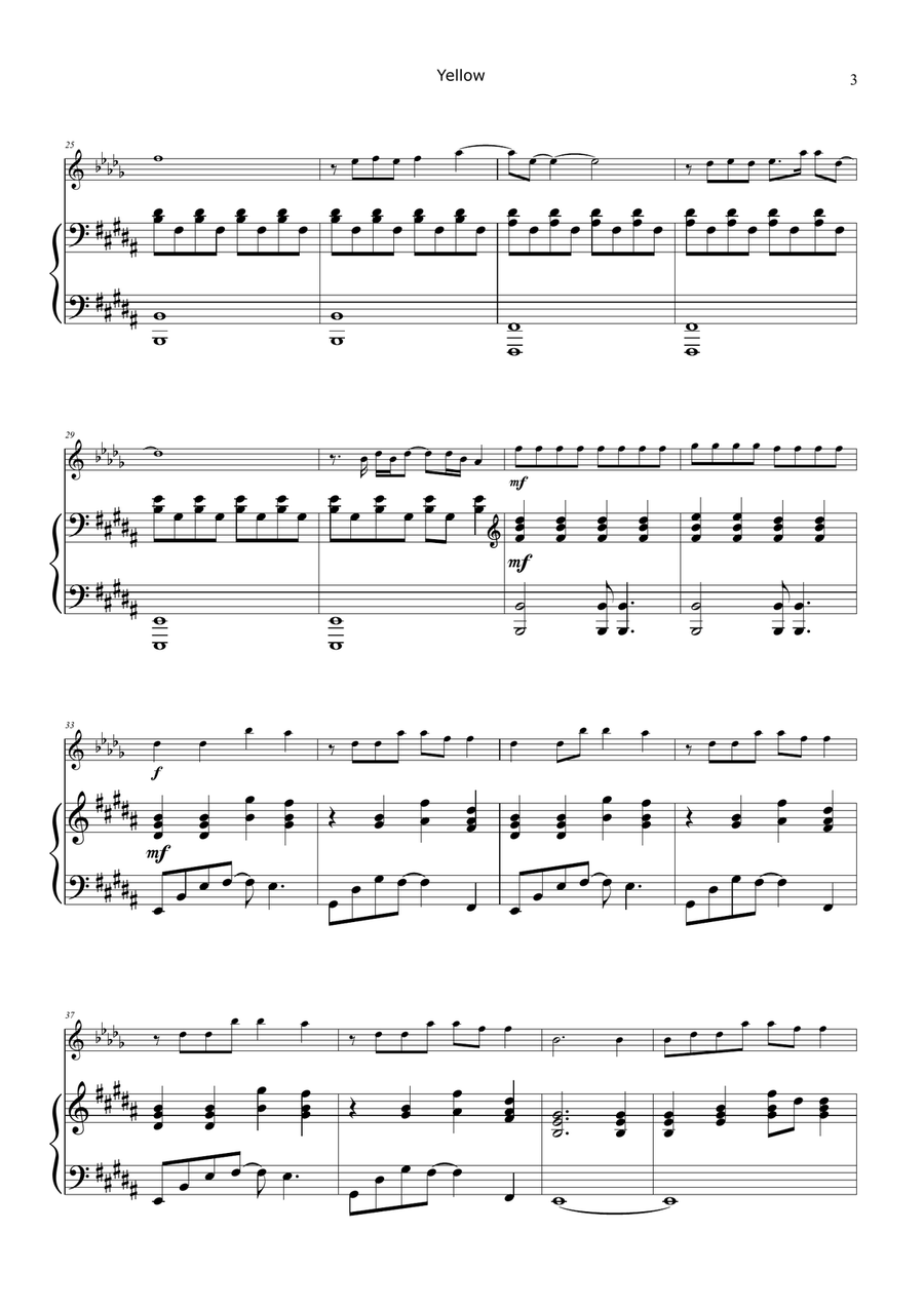 Yellow Chamber Music scores gallery preview page 3