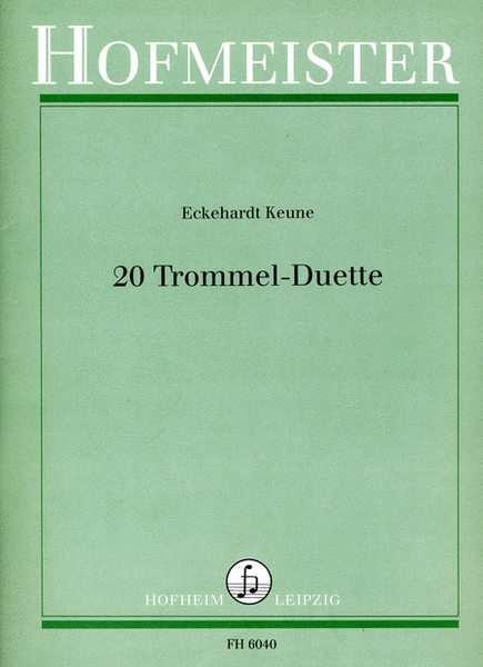 20 Trommel-Duette Percussion - Sheet Music