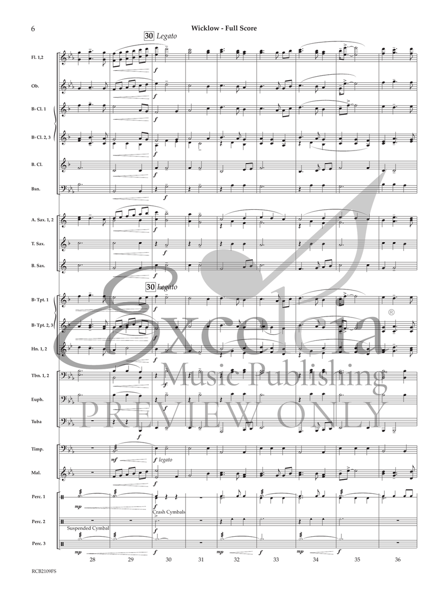 Wicklow (Score) Concert Band scores gallery preview page 7