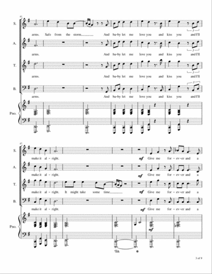 Forever And A Night Forever And A Night 4-Part scores gallery preview page 4