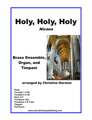 Book cover for Holy, Holy, Holy - Brass Ensemble, Timpani, and Organ