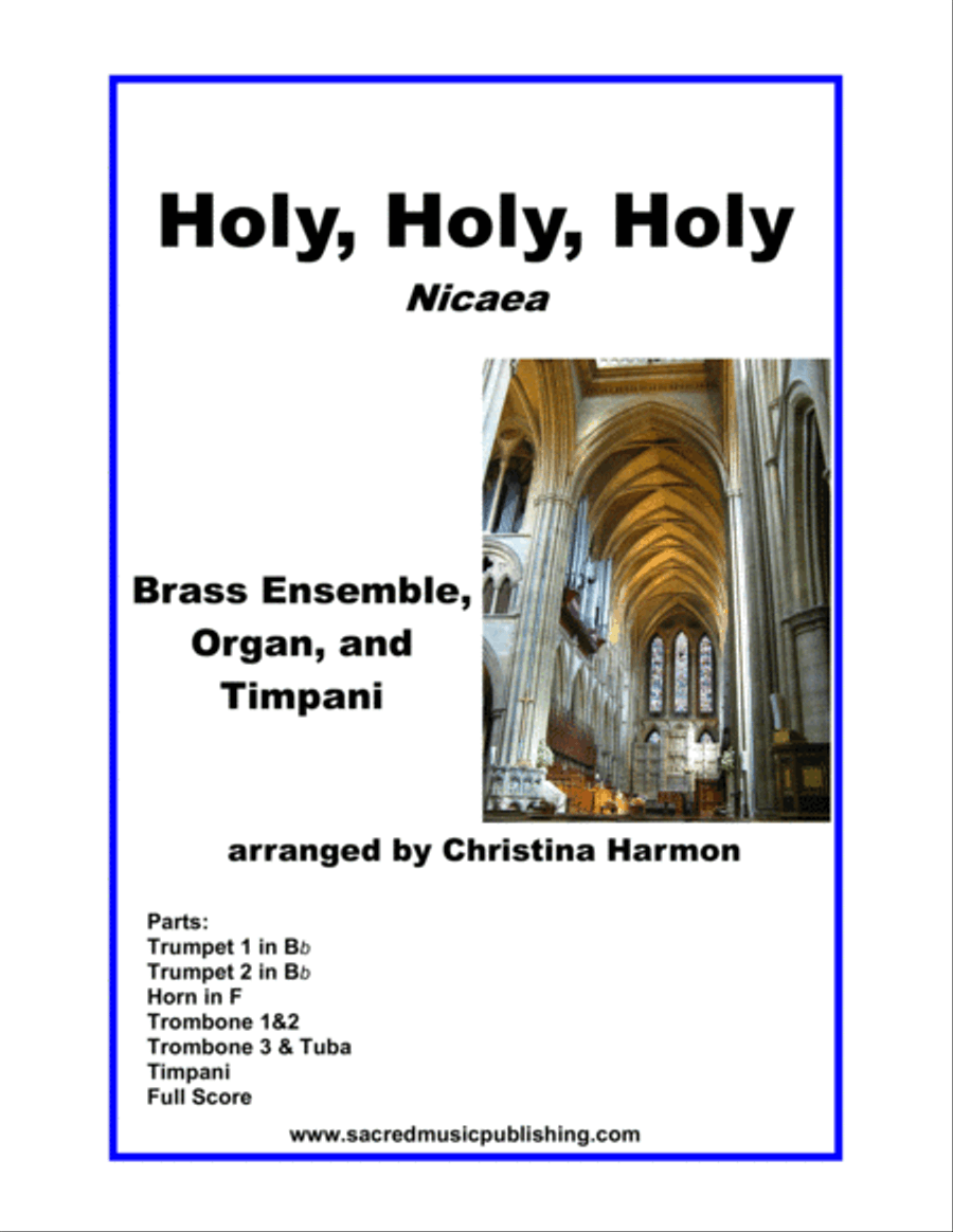 Book cover for Holy, Holy, Holy - Brass Ensemble, Timpani, and Organ