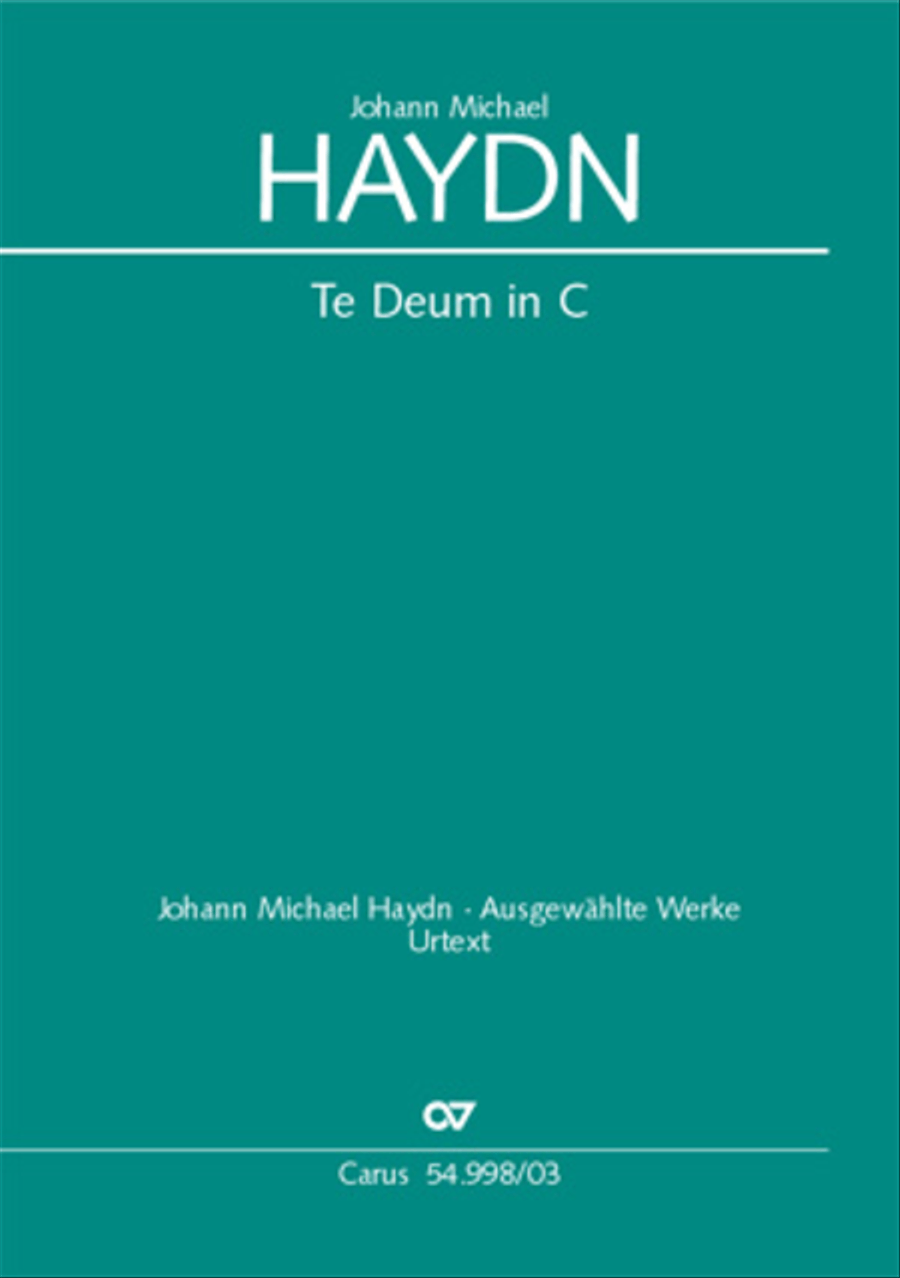 Te Deum in C 4-Part scores gallery preview page 1