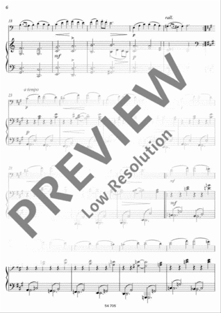 Rêverie A minor Piano Accompaniment scores gallery preview page 7