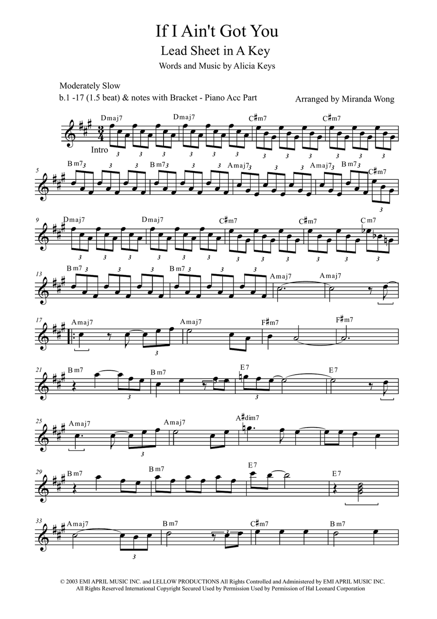 If I Ain't Got You Large Ensemble scores gallery preview page 2