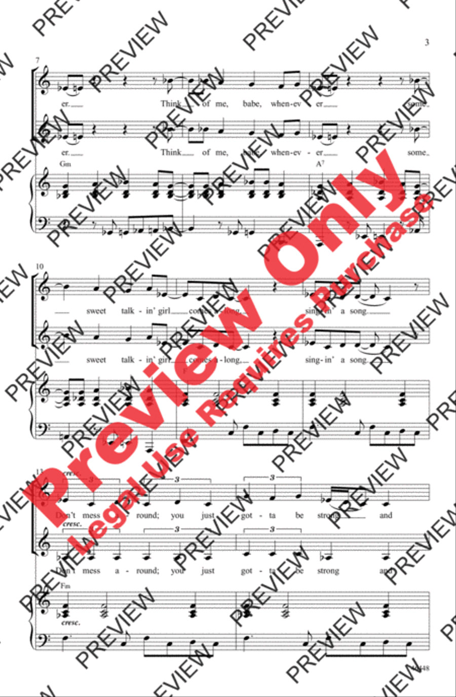 Love Will Keep Us Together Women's Choir scores gallery preview page 3