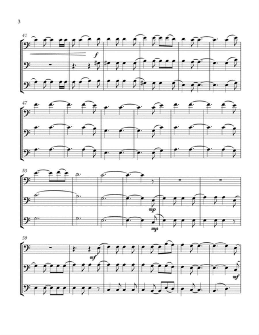 Hallelujah Hallelujah Trombone Solo scores gallery preview page 4