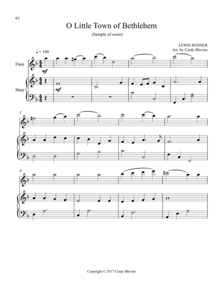Harp and Flute For Christmas, Vol. II, 14 arrangements image number null