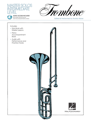 Book cover for Master Solos Intermediate Level – Trombone