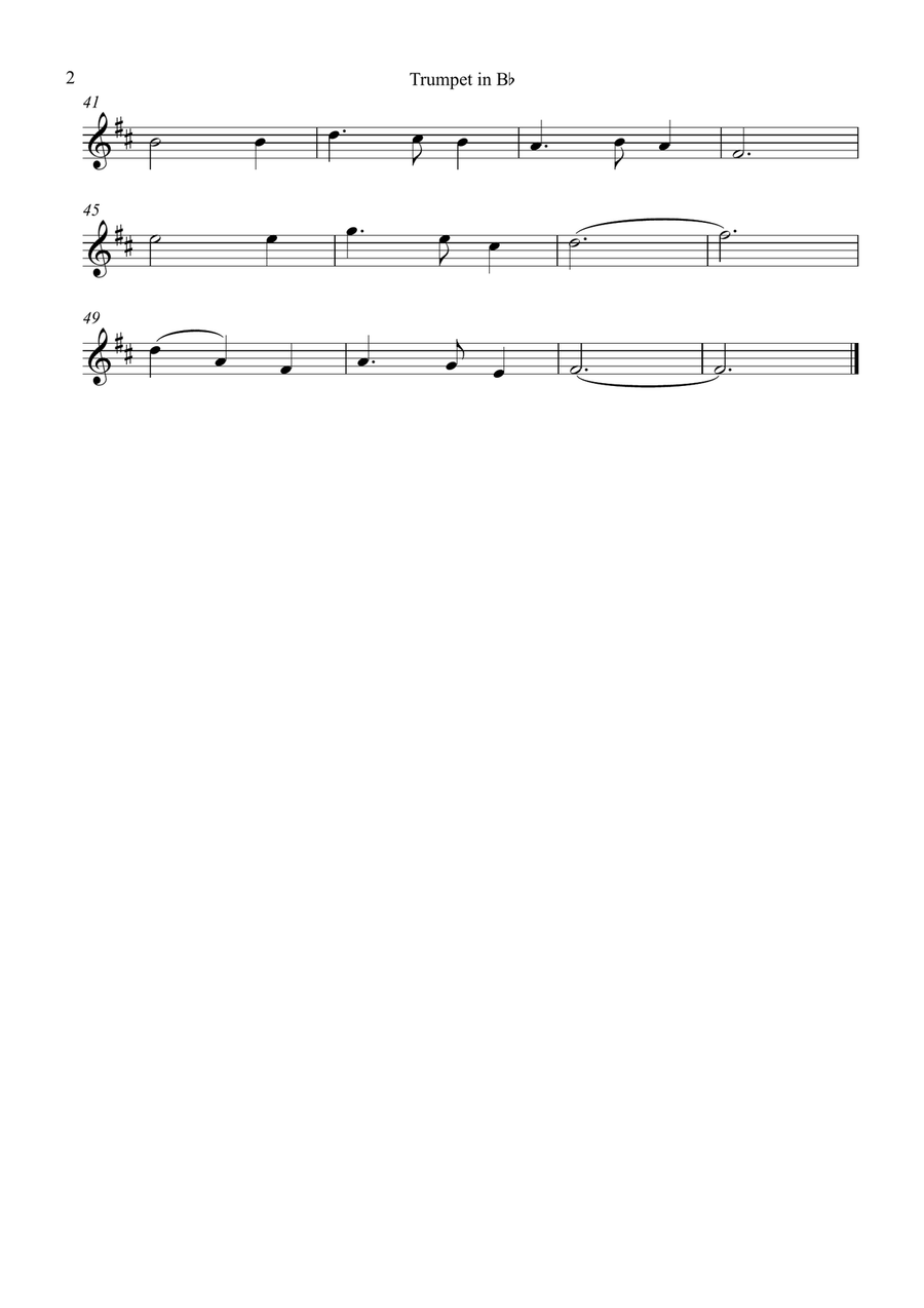 Franz Gruber - Silent Night (Trumpet and Violin Duet) Franz Gruber - Silent Night (Trumpet and Violin Duet) Small Ensemble scores gallery preview page 5