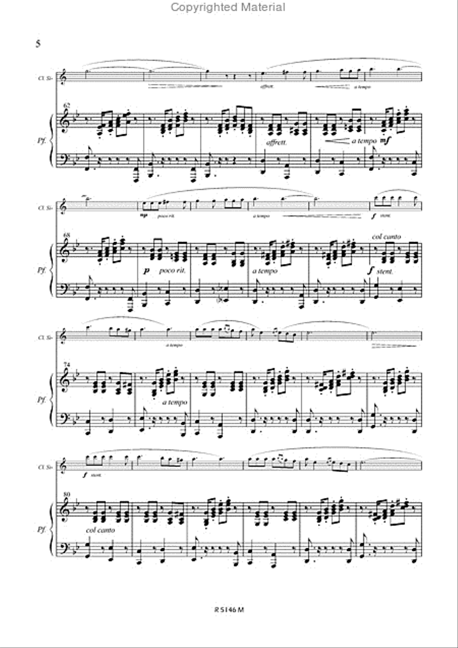 Cavalleria rusticana Cavalleria rusticana Clarinet Solo scores gallery preview page 5