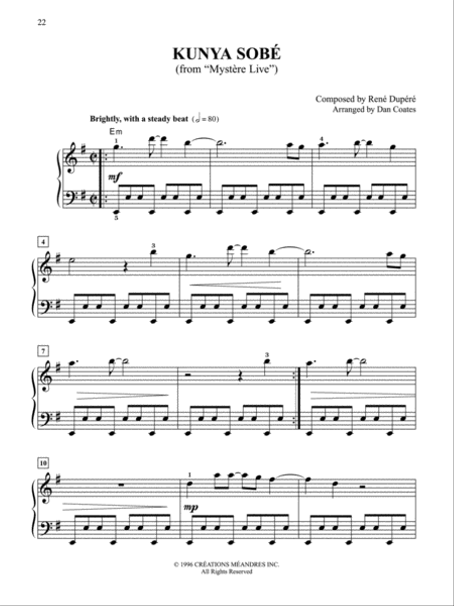 Cirque du Soleil -- A Musical Collection Easy Piano scores gallery preview page 2