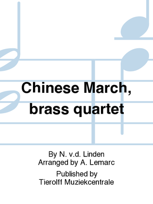 Book cover for Chinese March, Brass Quartet