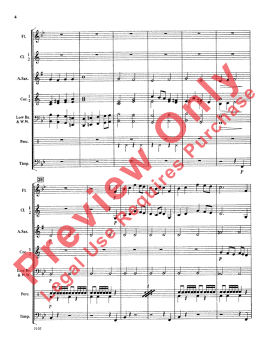 Wildwind Overture Concert Band scores gallery preview page 5