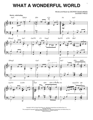 Book cover for What A Wonderful World [Jazz version] (arr. Brent Edstrom)
