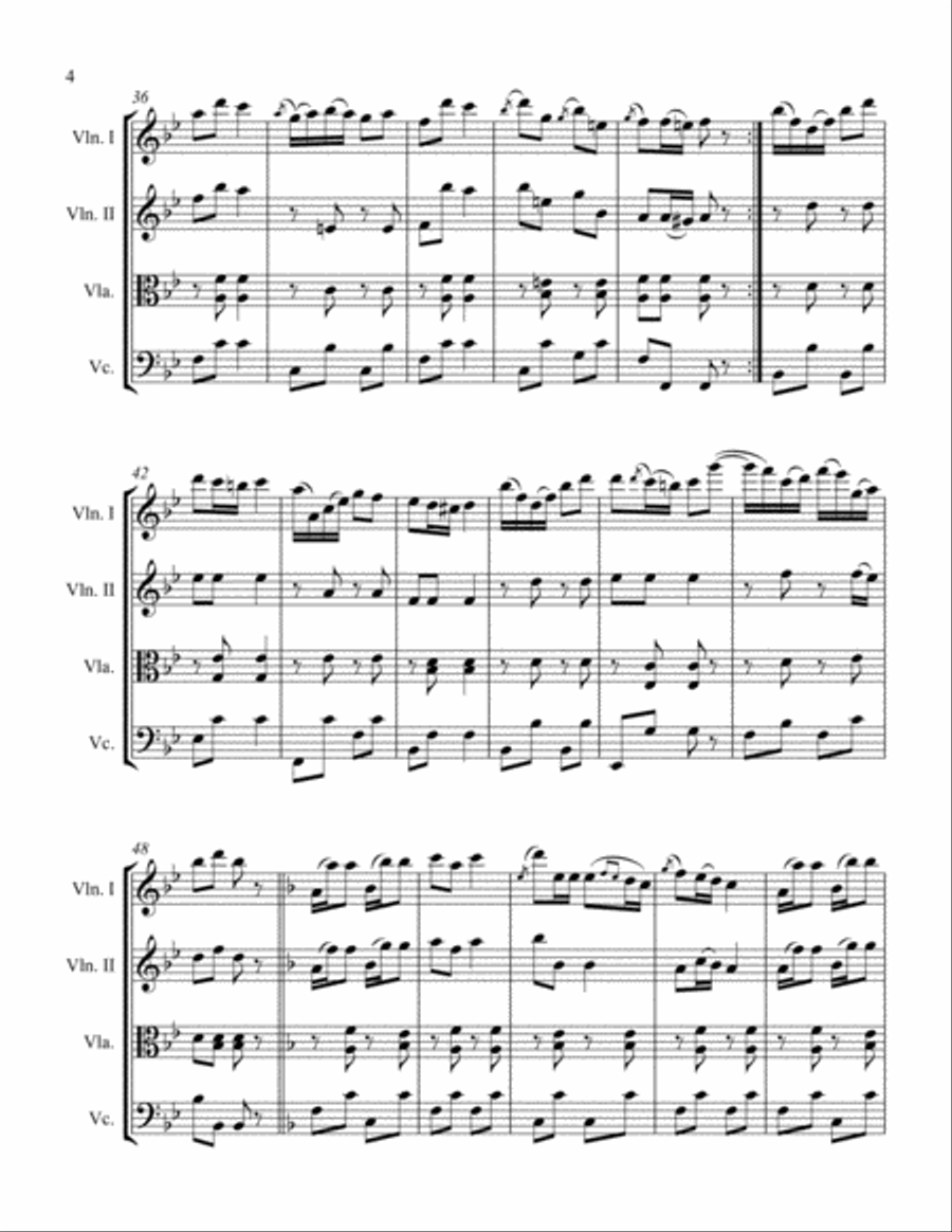 The May Polka String Quartet scores gallery preview page 4