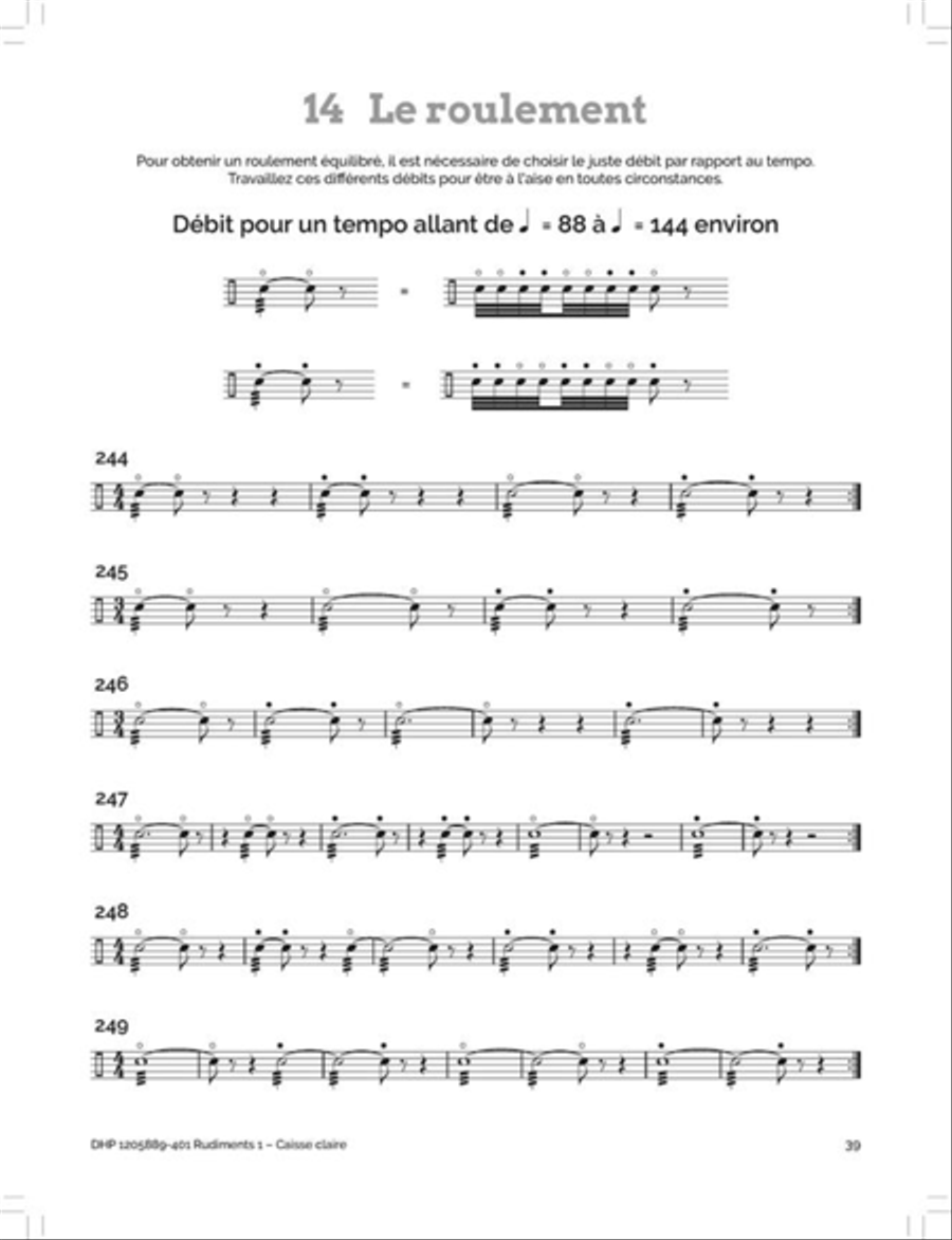 Rudiments 1 - Caisse claire