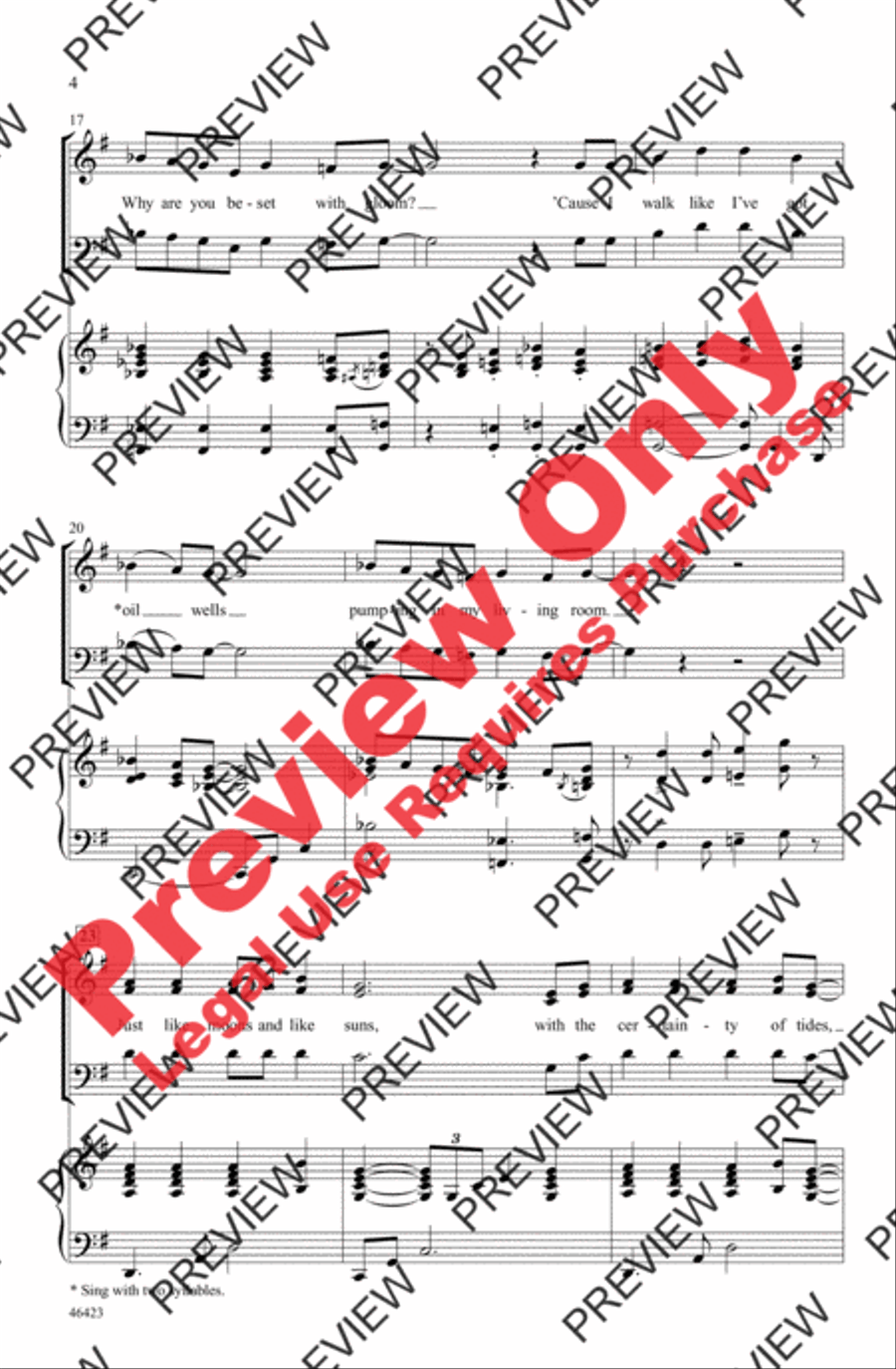 Still I Rise 4-Part scores gallery preview page 4