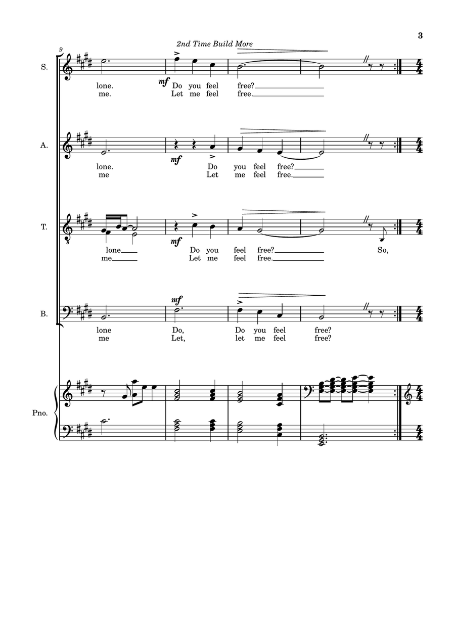 Sky Above 4-Part scores gallery preview page 3