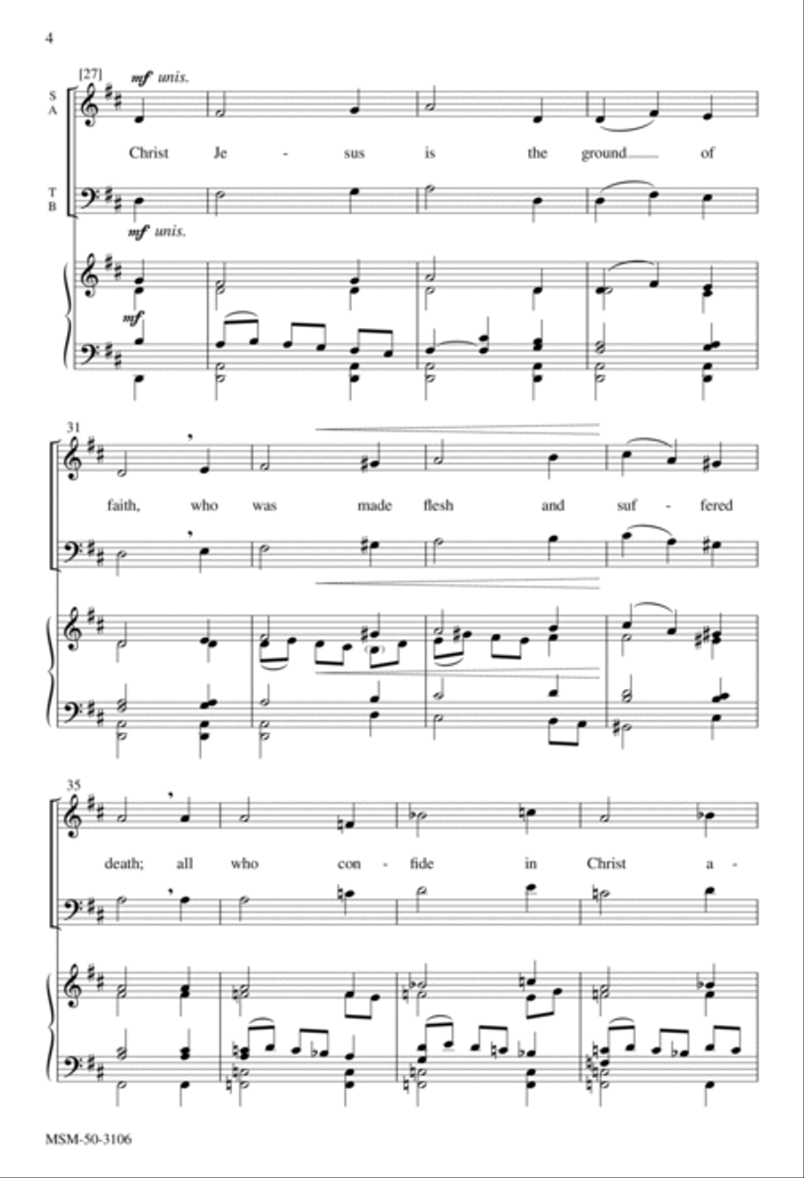 God Loved the World 4-Part scores gallery preview page 3