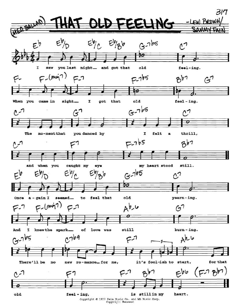 That Old Feeling Voice scores gallery preview page 1