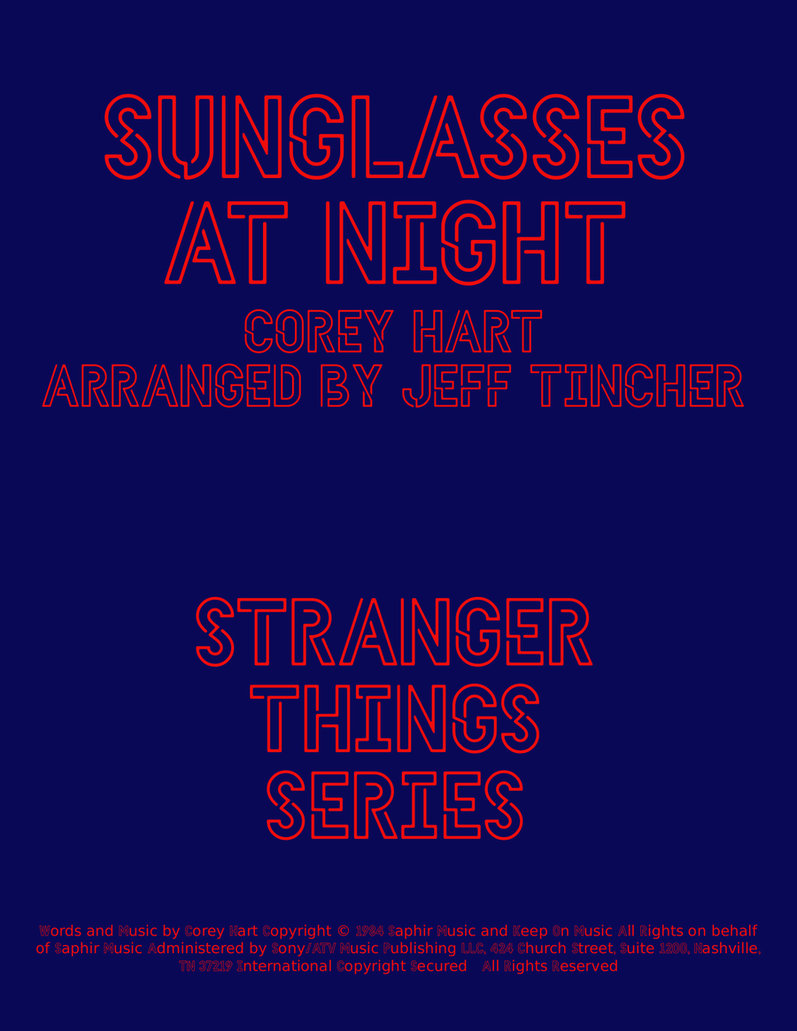 Sunglasses At Night Voice scores gallery preview page 1