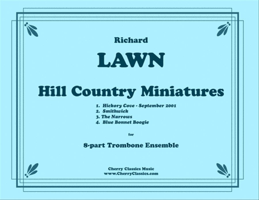 Hill Country Miniatures for 8-part Trombone Ensemble Trombone scores gallery preview page 1