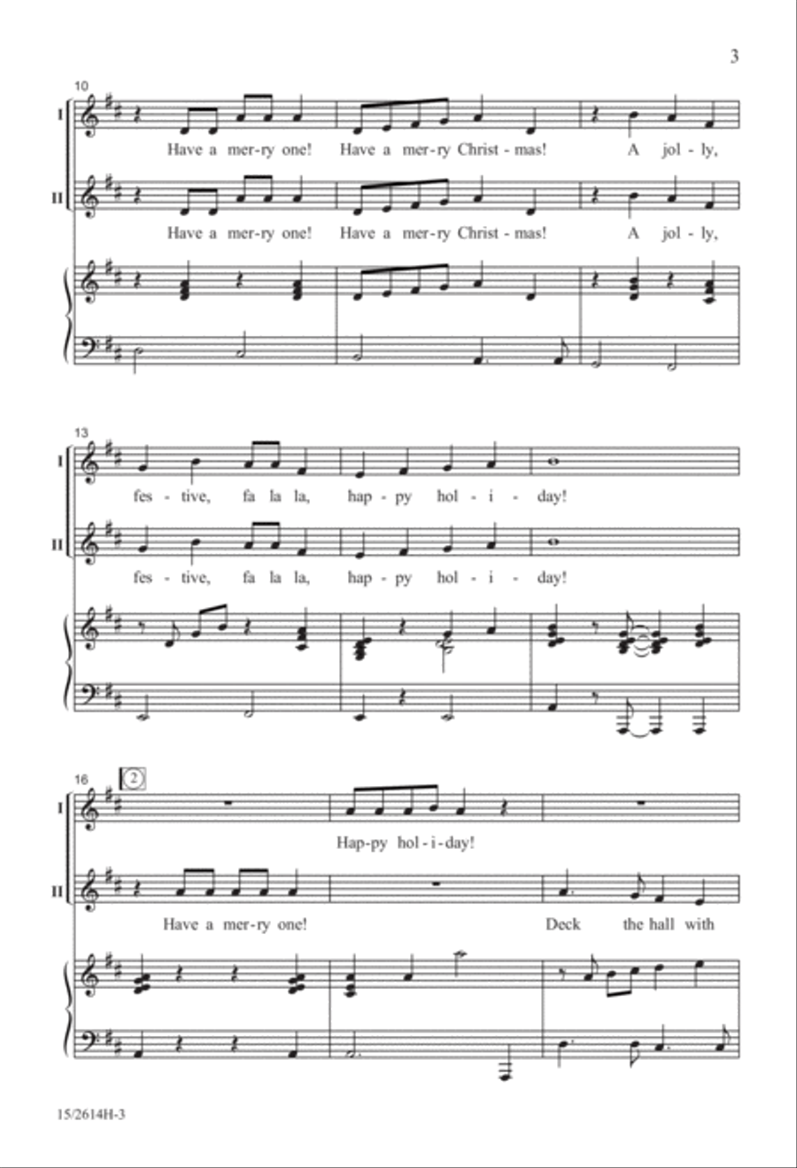 Have a Merry One! 2-Part scores gallery preview page 4