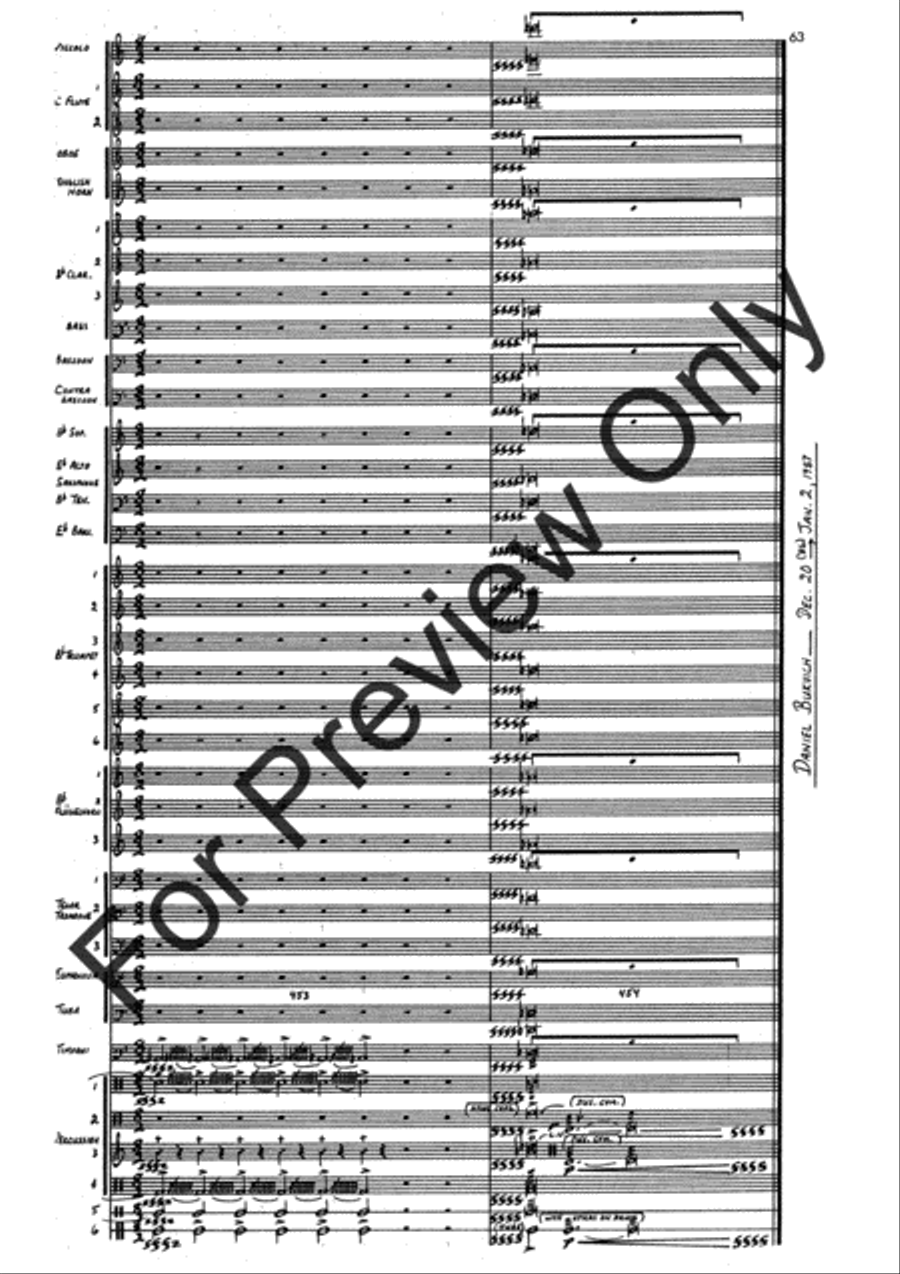Agincourt Hymn (Score) Concert Band scores gallery preview page 87