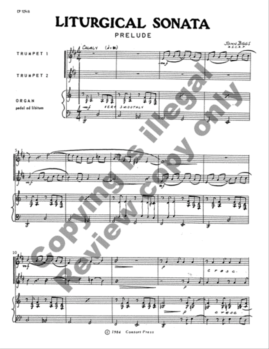 Liturgical Sonata Liturgical Sonata Trumpet Duet scores gallery preview page 2
