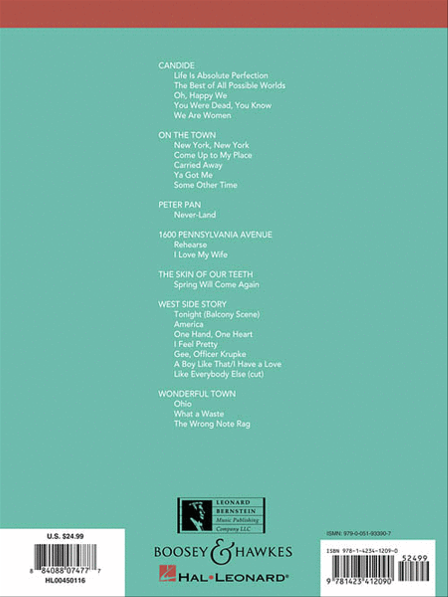 Bernstein Theatre Songs Piano Accompaniment scores gallery preview page 2