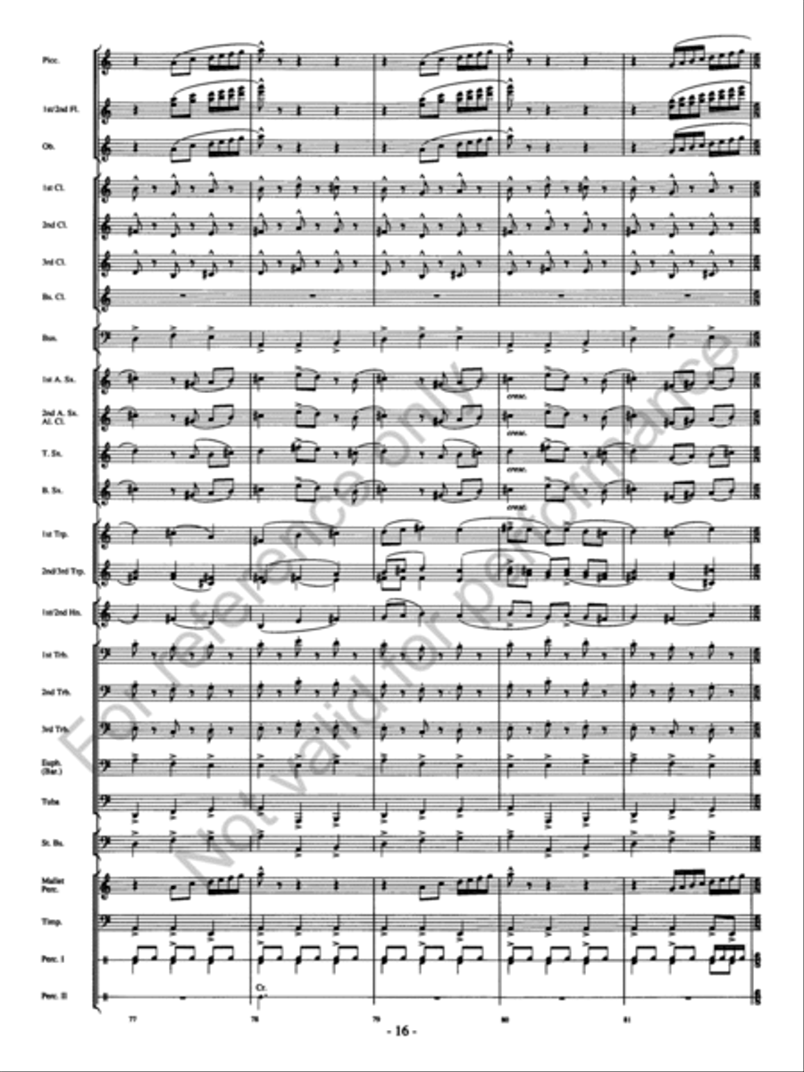 Agua's Whelm Agua's Whelm Concert Band scores gallery preview page 17