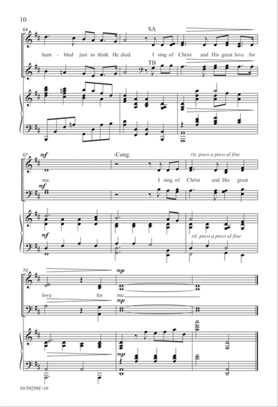 My Song Is Christ 4-Part scores gallery preview page 10