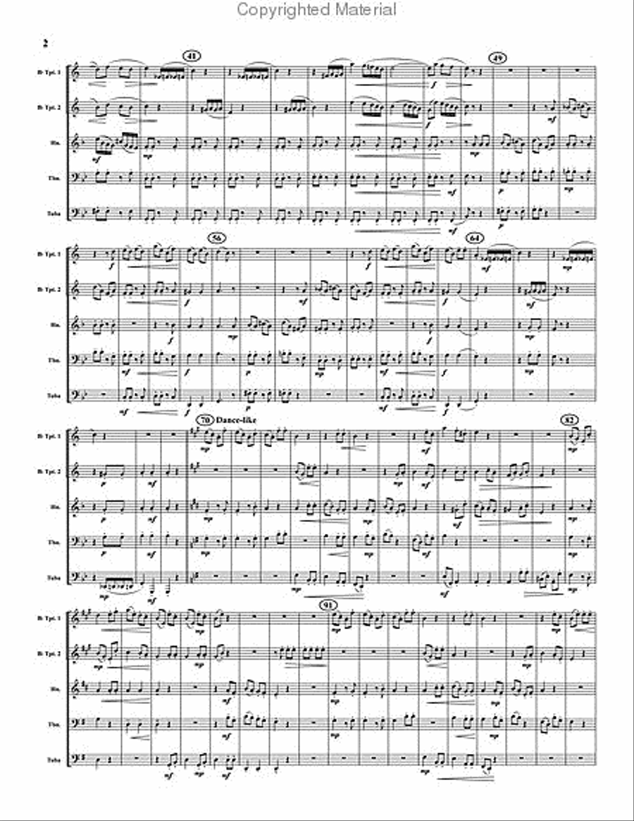 Aspects Brass Quintet scores gallery preview page 3
