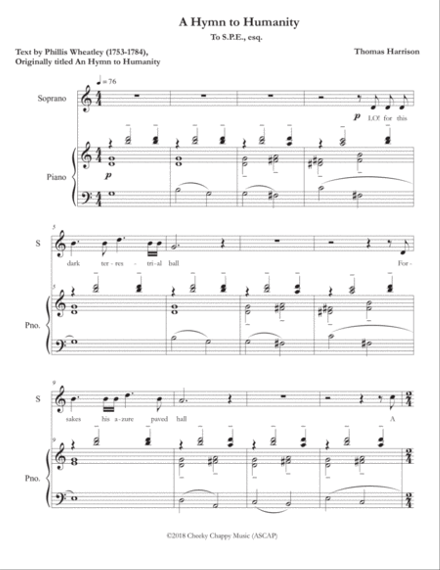 A Hymn to Humanity Voice scores gallery preview page 2