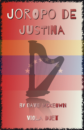 Book cover for Joropo de Justina, for Viola Duet