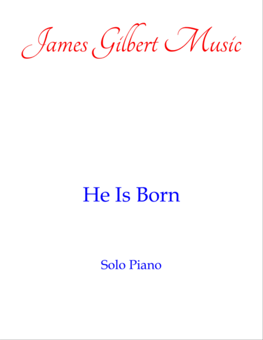 He Is Born (Il Est Ne) Piano Solo scores gallery preview page 1