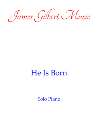 Book cover for He Is Born (Il Est Ne)
