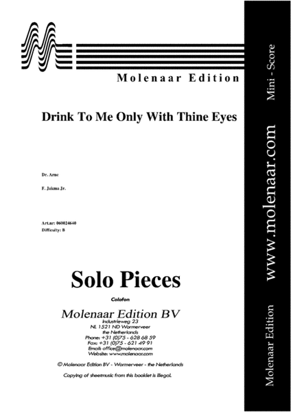 Drink to me Only with Thine Eyes