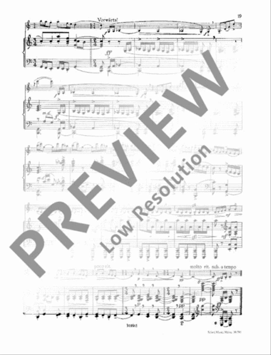 Vier Stücke Violin Solo scores gallery preview page 20