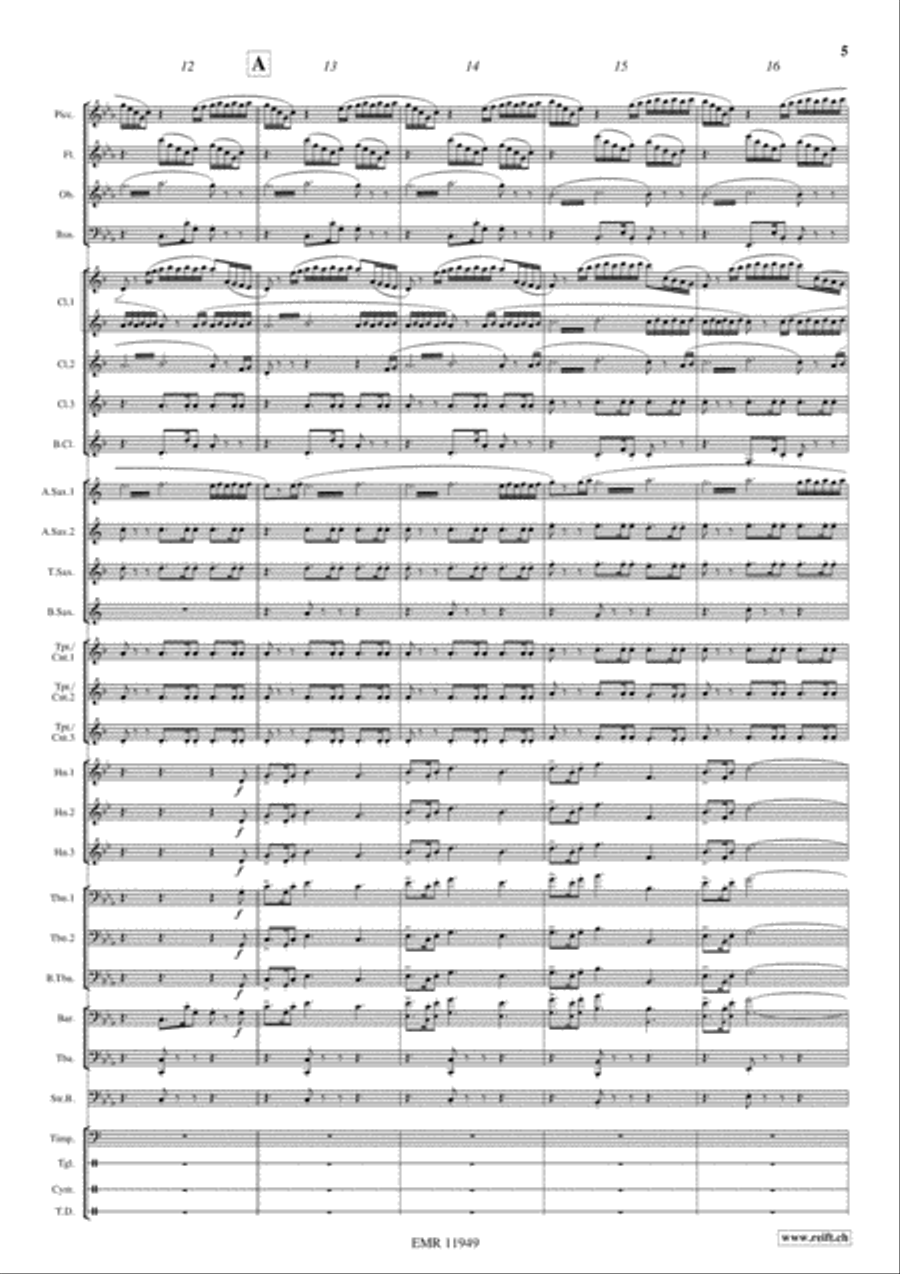 Apocalypse Now Concert Band scores gallery preview page 6