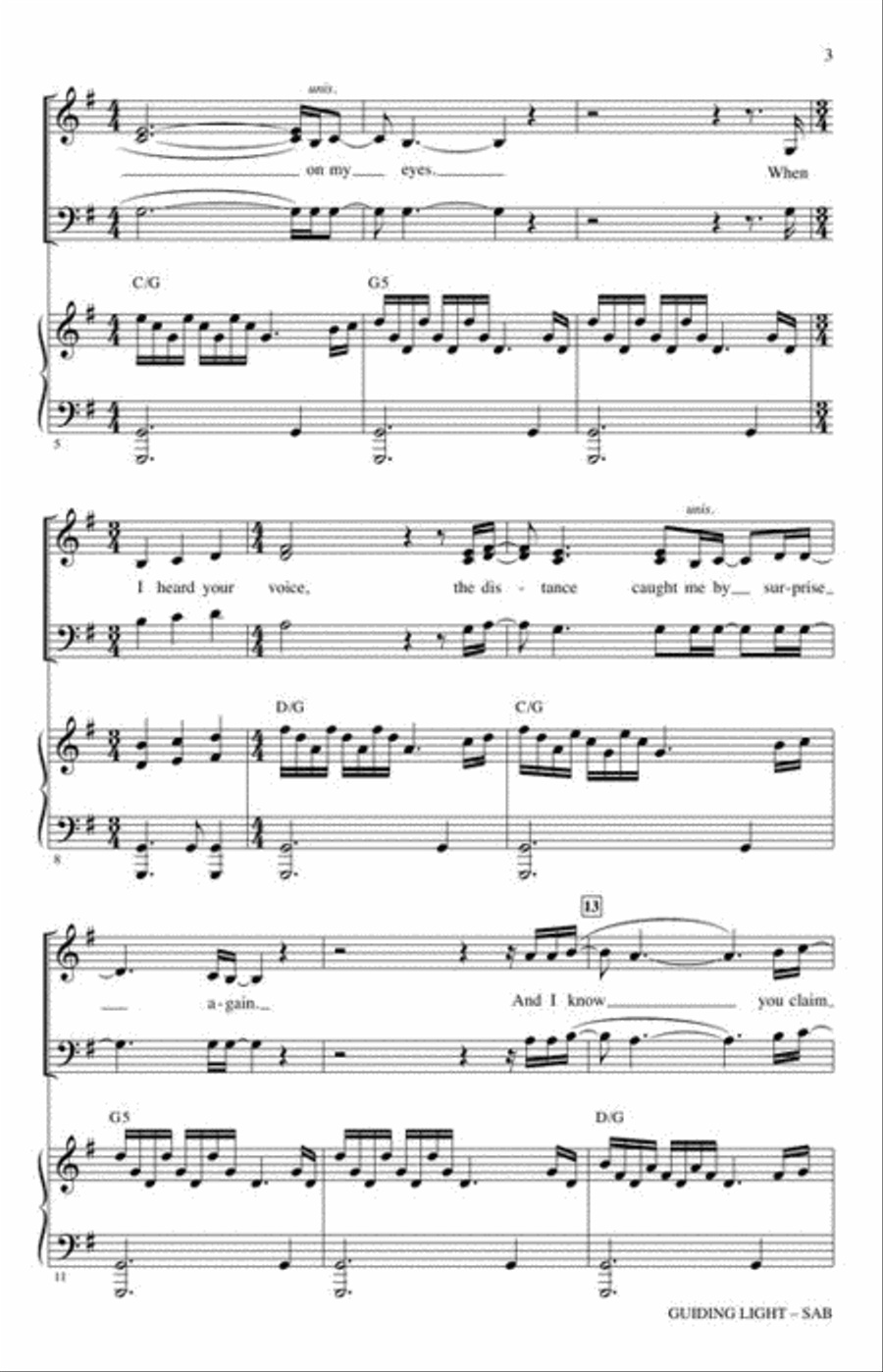 Guiding Light Guiding Light 3-Part scores gallery preview page 4