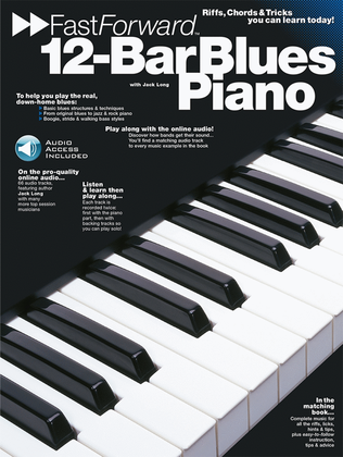 Book cover for 12-Bar Blues Piano – Fast Forward Series