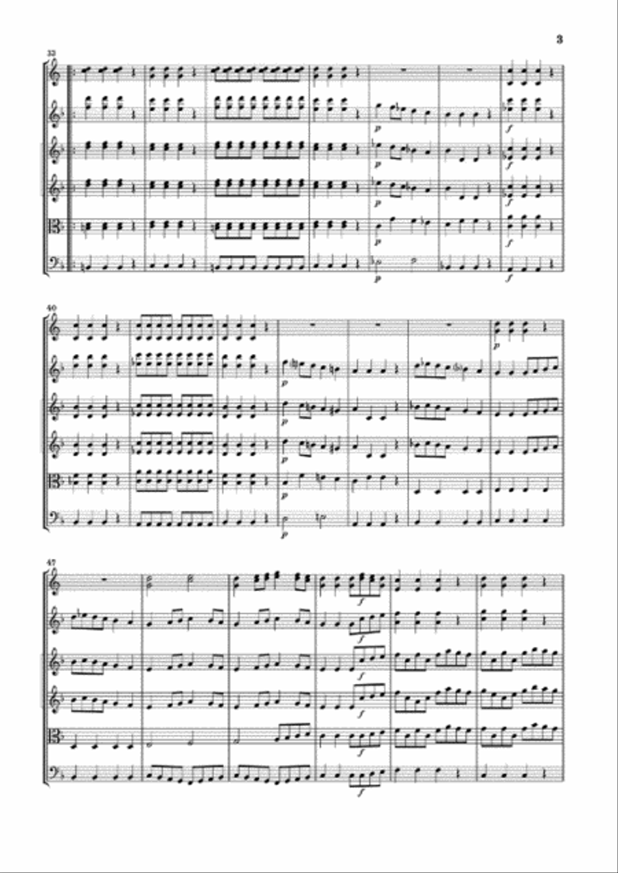 Ein Musikalischer Spass [A Musical Joke] K. 522 Horn scores gallery preview page 4
