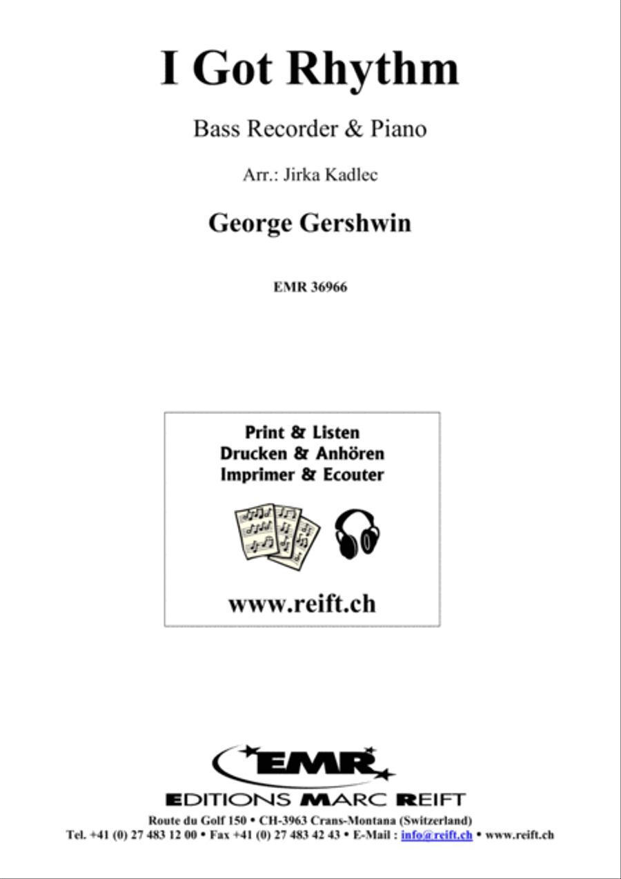 I Got Rhythm Bass Recorder scores gallery preview page 1