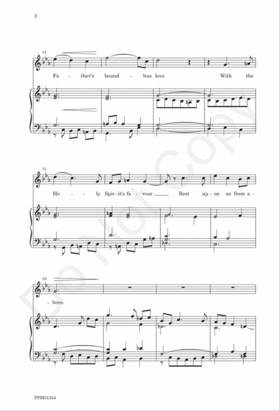 May the Grace of Christ Our Savior 4-Part scores gallery preview page 5