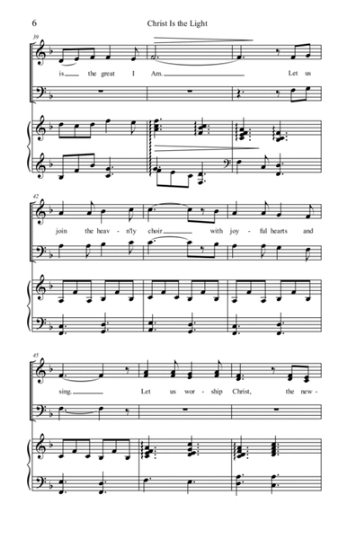 Christ Is the Light (SATB, Full Orchestration) image number null